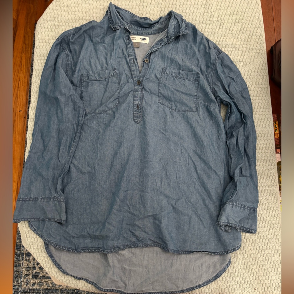 Maternity Denim Top